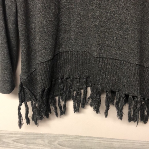 Rafaella Cowlneck Fringe Sweater - Picture 4 of 6
